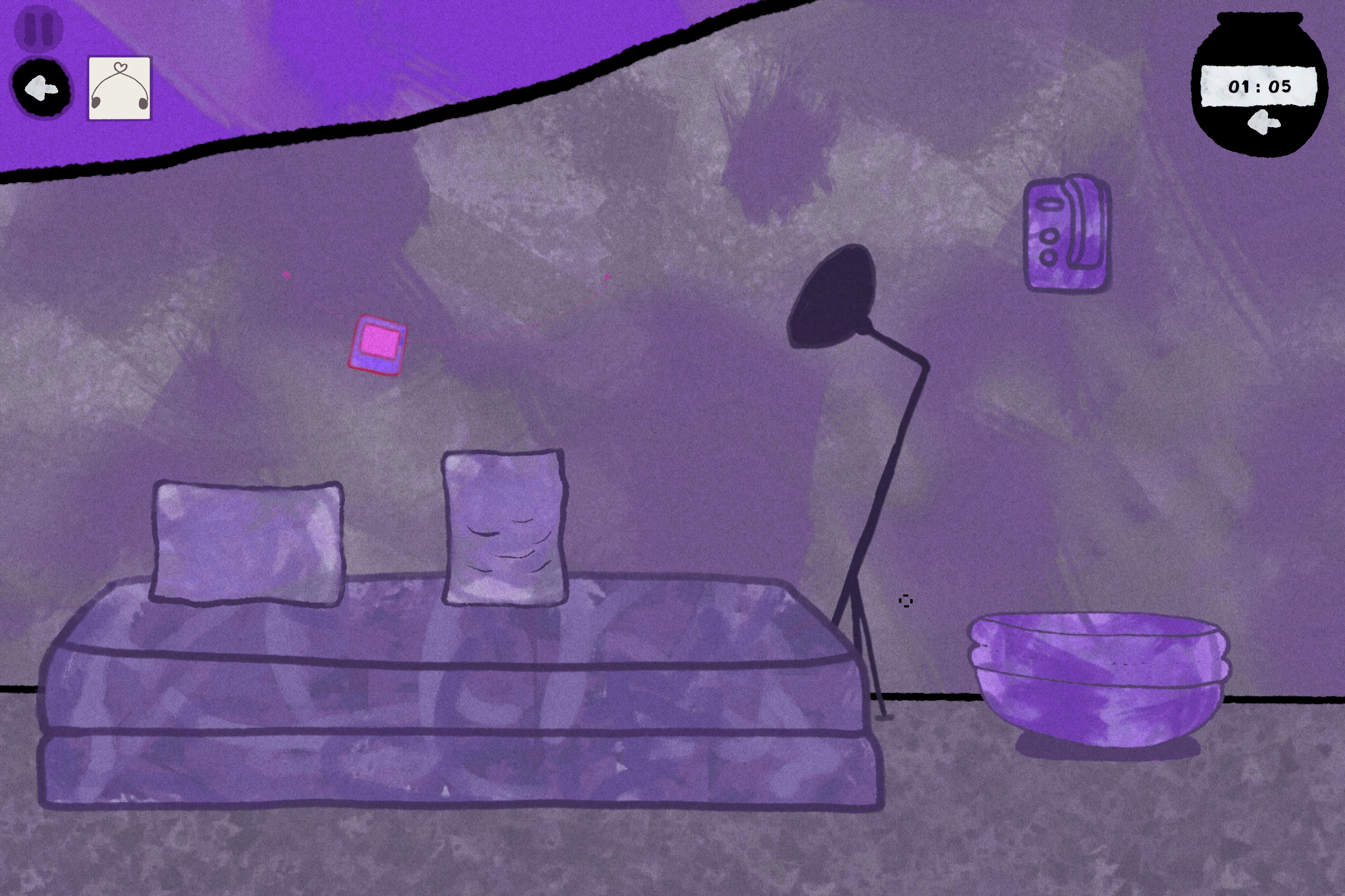 Home environment fully painted after gameplay